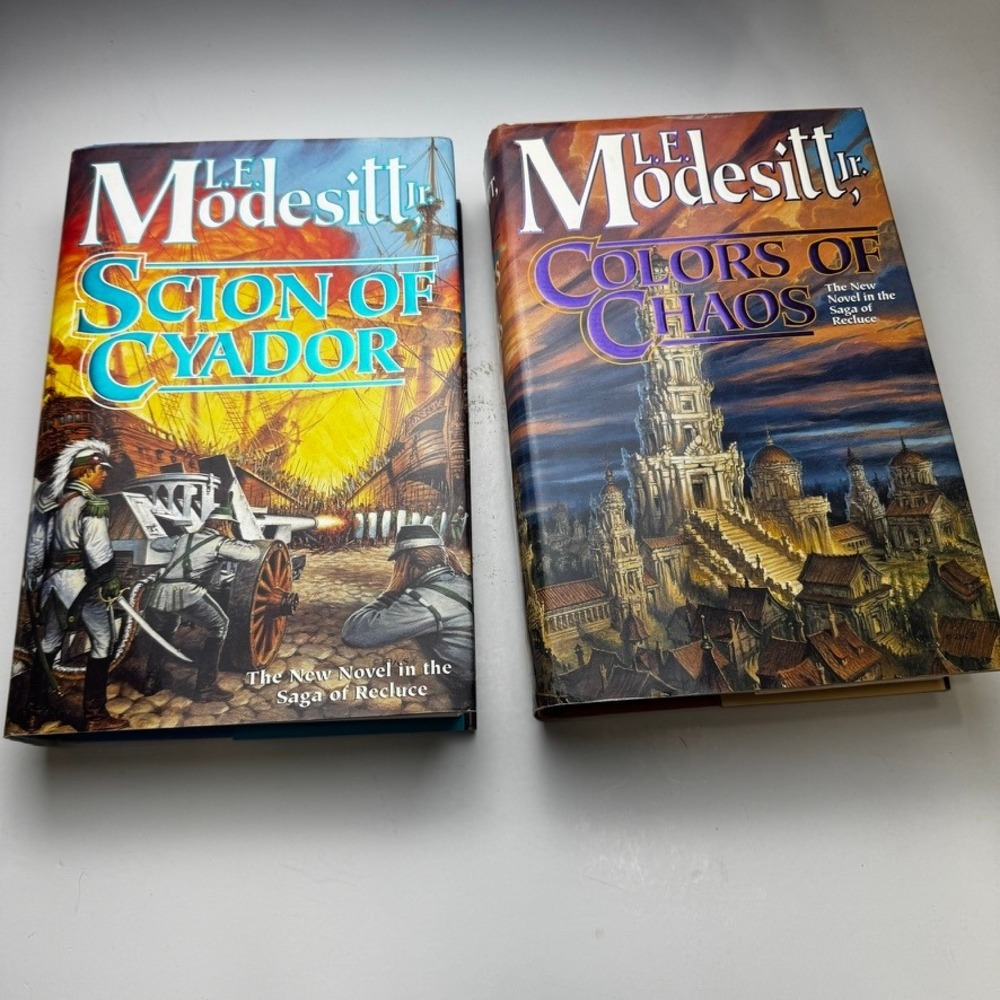 L.E. Modesitt Jr Saga of Recluse Hardcover Set Scion of Cyador Colors of Chaos